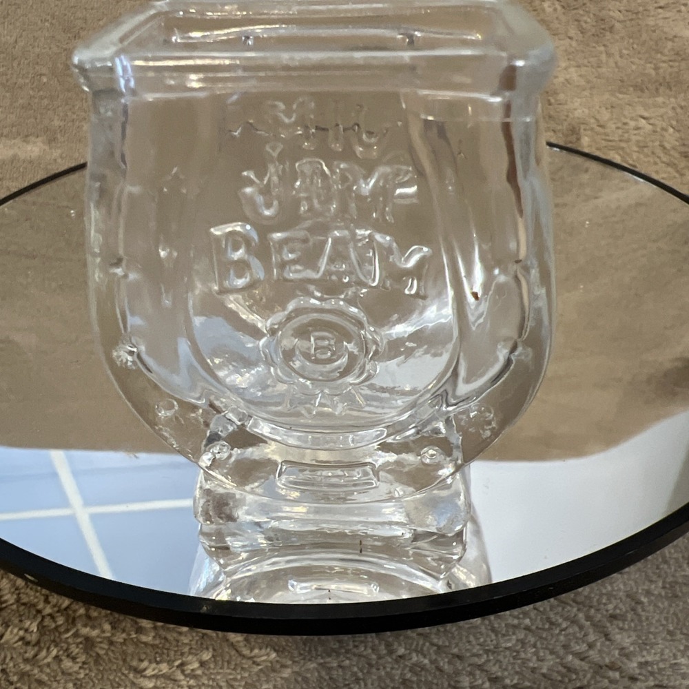 Vintage Jim Beam horseshoe toothpick holder/shotglass‎